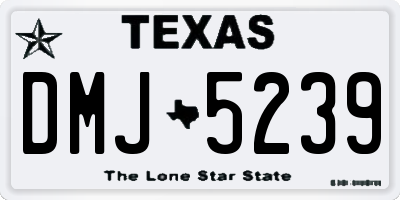 TX license plate DMJ5239