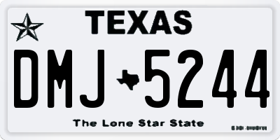 TX license plate DMJ5244