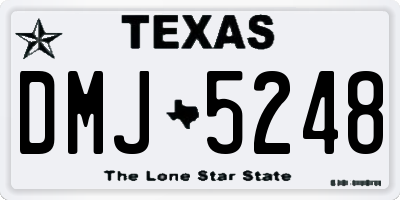 TX license plate DMJ5248