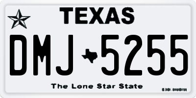 TX license plate DMJ5255