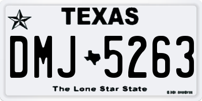 TX license plate DMJ5263