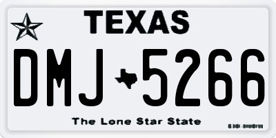 TX license plate DMJ5266