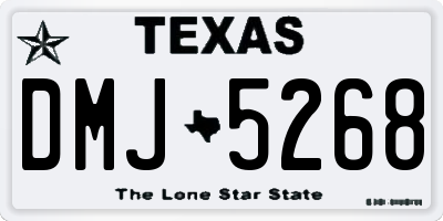 TX license plate DMJ5268