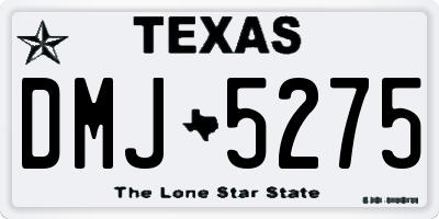 TX license plate DMJ5275