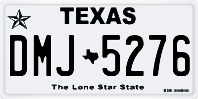 TX license plate DMJ5276