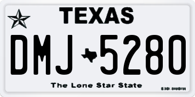TX license plate DMJ5280