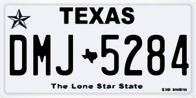 TX license plate DMJ5284