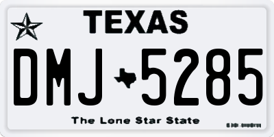 TX license plate DMJ5285