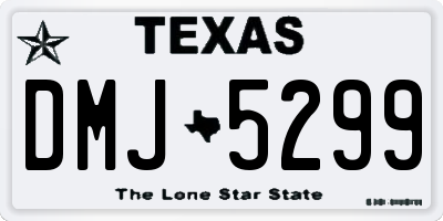 TX license plate DMJ5299