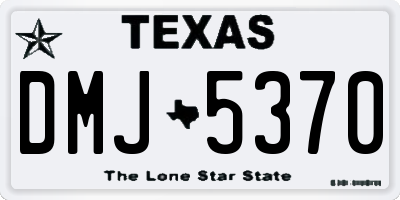 TX license plate DMJ5370