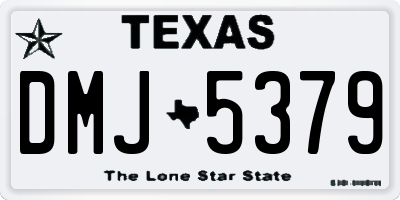 TX license plate DMJ5379