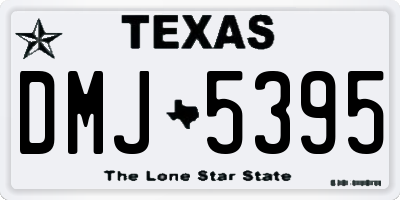TX license plate DMJ5395