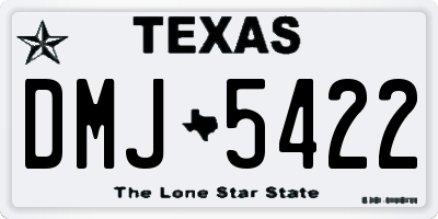 TX license plate DMJ5422