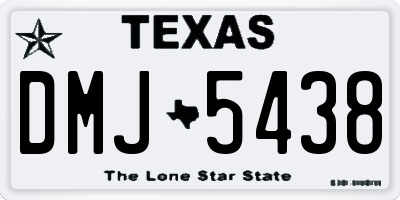 TX license plate DMJ5438