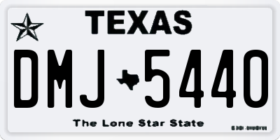 TX license plate DMJ5440
