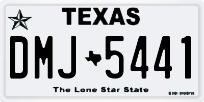 TX license plate DMJ5441