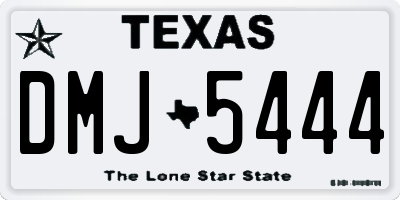 TX license plate DMJ5444