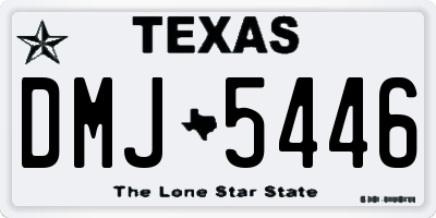 TX license plate DMJ5446
