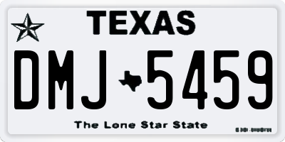 TX license plate DMJ5459