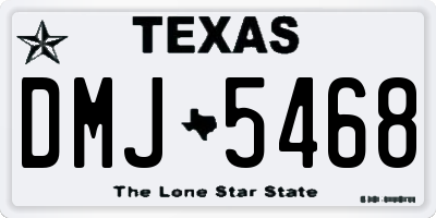 TX license plate DMJ5468