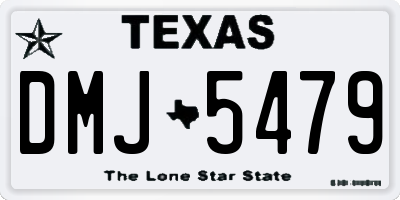 TX license plate DMJ5479