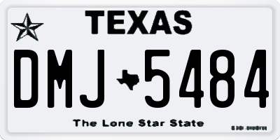 TX license plate DMJ5484