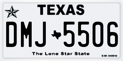 TX license plate DMJ5506