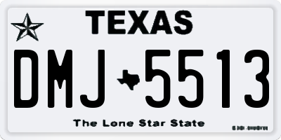 TX license plate DMJ5513
