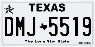 TX license plate DMJ5519
