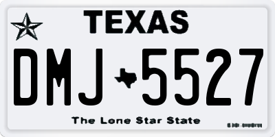 TX license plate DMJ5527