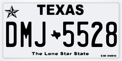 TX license plate DMJ5528