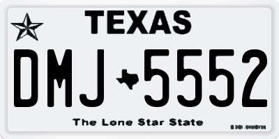 TX license plate DMJ5552