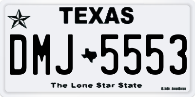TX license plate DMJ5553