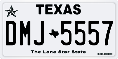 TX license plate DMJ5557