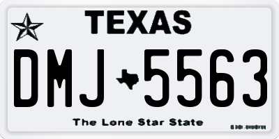 TX license plate DMJ5563