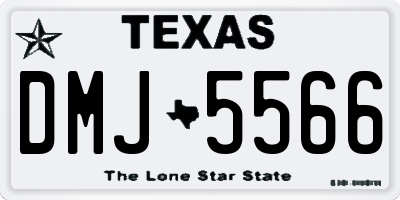 TX license plate DMJ5566