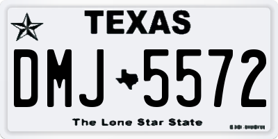 TX license plate DMJ5572