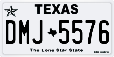 TX license plate DMJ5576