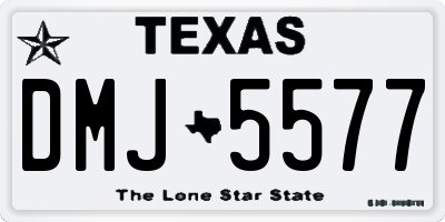 TX license plate DMJ5577