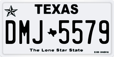 TX license plate DMJ5579