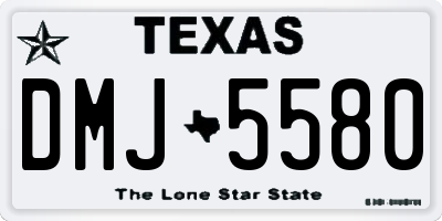 TX license plate DMJ5580