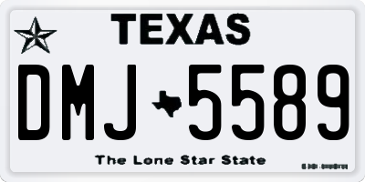 TX license plate DMJ5589