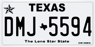 TX license plate DMJ5594