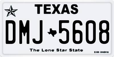 TX license plate DMJ5608