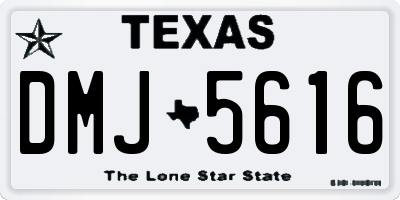 TX license plate DMJ5616