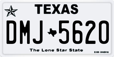 TX license plate DMJ5620