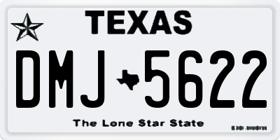 TX license plate DMJ5622