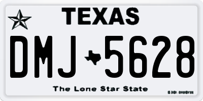 TX license plate DMJ5628