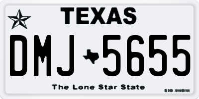 TX license plate DMJ5655