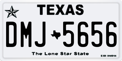 TX license plate DMJ5656